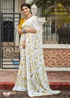 White Queen By Kashvi Georgette Printed Wholesale Saree Suppliers In Mumbai
